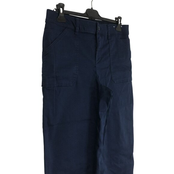 Khakis & Company Capri Pants Womens Navy Blue Size 8 Stretch - Picture 3 of 12